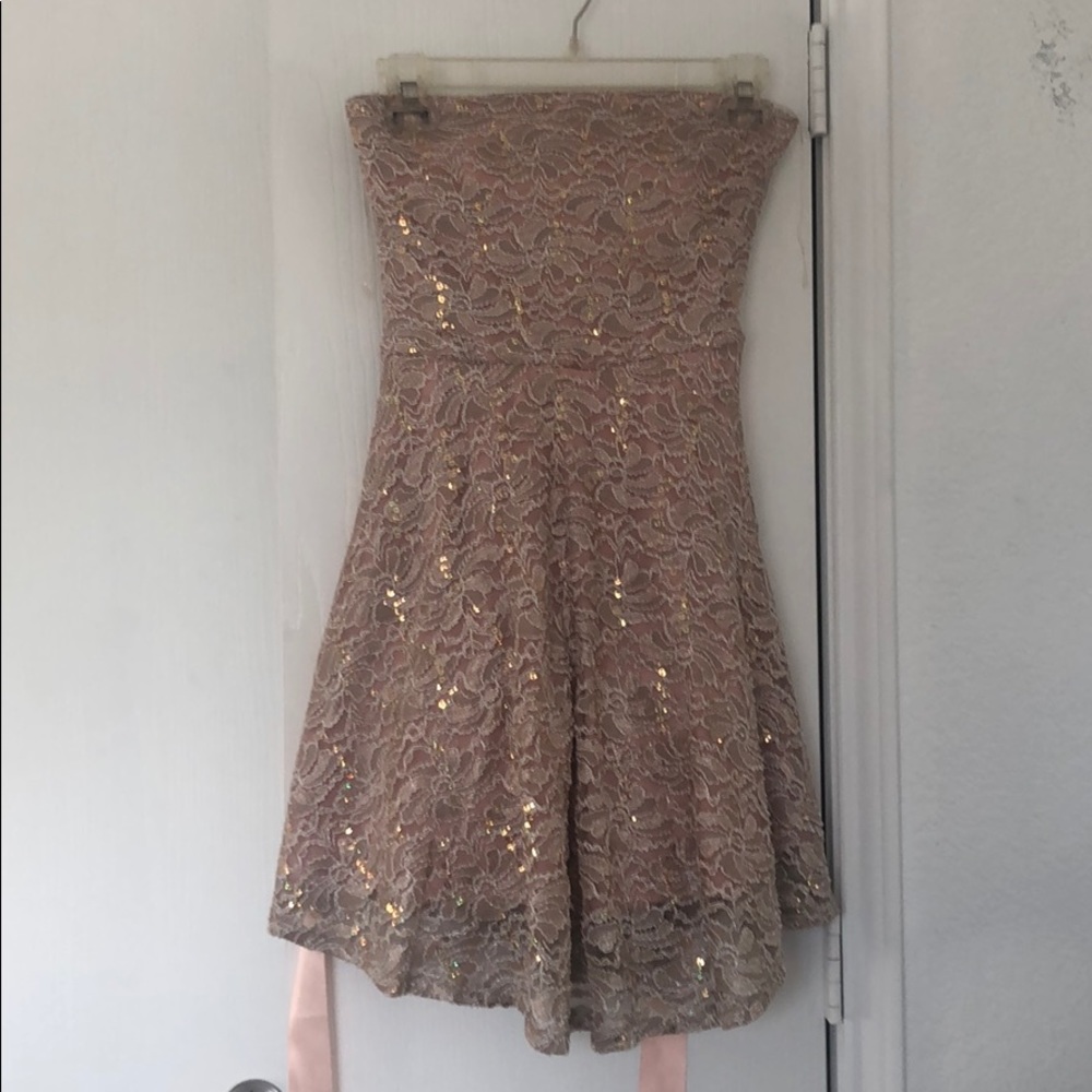 Pink lacy dress
